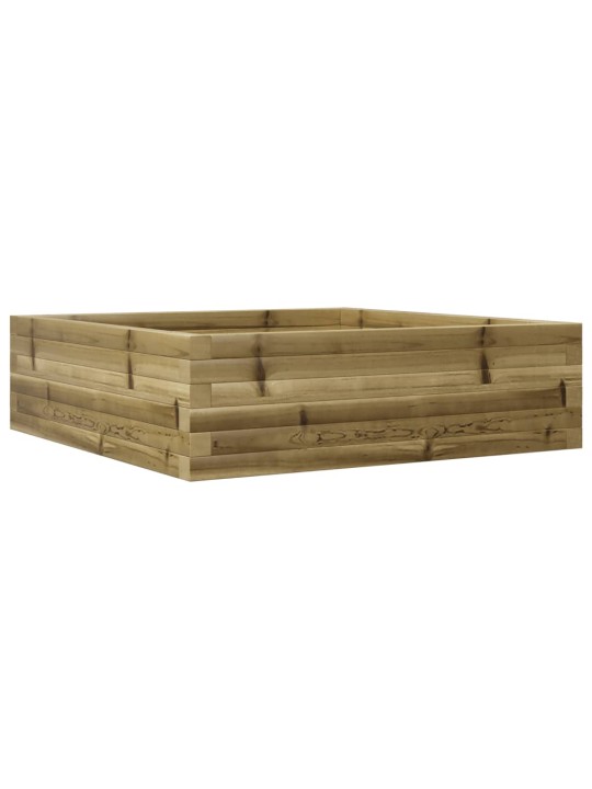 Zahradní truhlík 80 x 80 x 23 cm impregnované borové dřevo