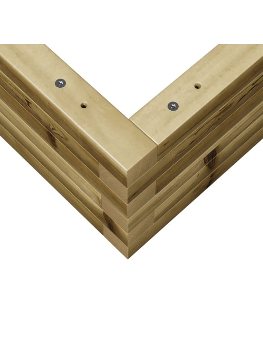 Zahradní truhlík 80 x 80 x 23 cm impregnované borové dřevo