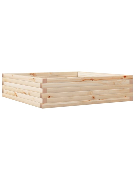 Zahradní truhlík 90 x 90 x 23 cm masivní borové dřevo
