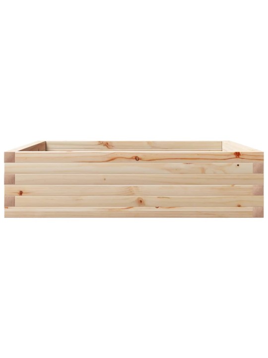 Zahradní truhlík 90 x 90 x 23 cm masivní borové dřevo