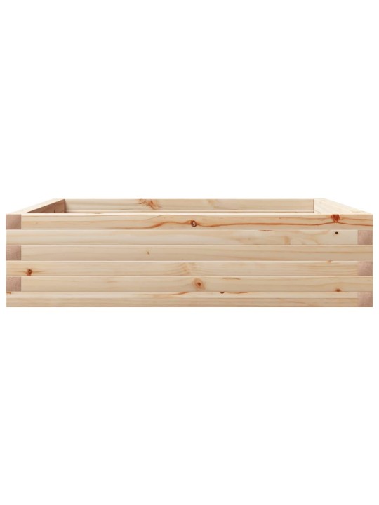 Zahradní truhlík 90 x 90 x 23 cm masivní borové dřevo