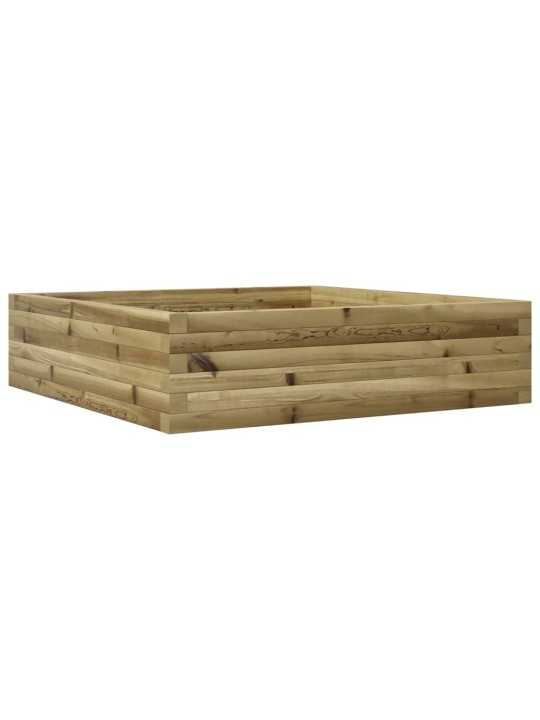 Zahradní truhlík 90 x 90 x 23 cm impregnované borové dřevo