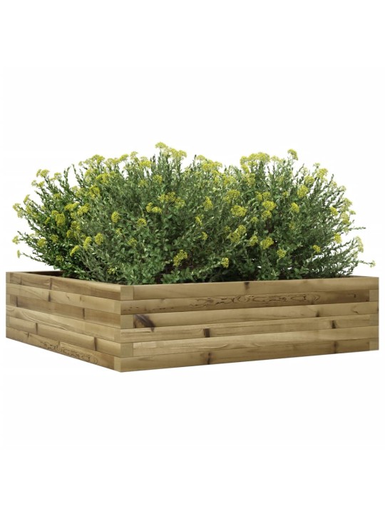 Zahradní truhlík 90 x 90 x 23 cm impregnované borové dřevo