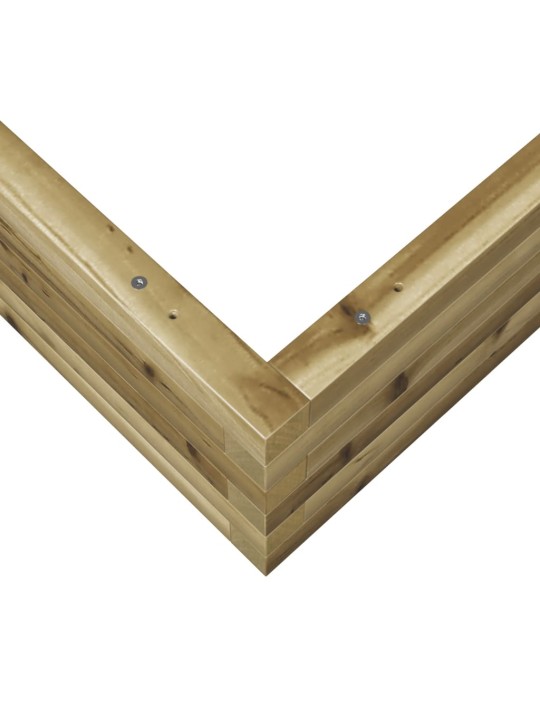 Zahradní truhlík 90 x 90 x 23 cm impregnované borové dřevo