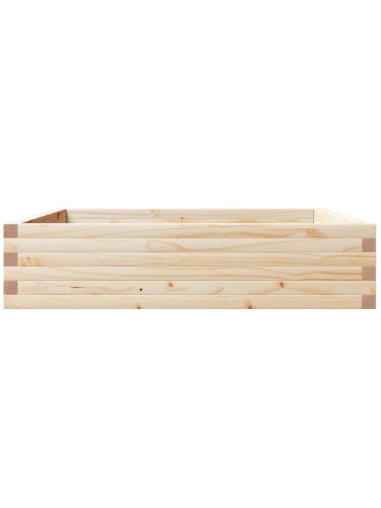 Zahradní truhlík 100 x 100 x 23 cm masivní borové dřevo