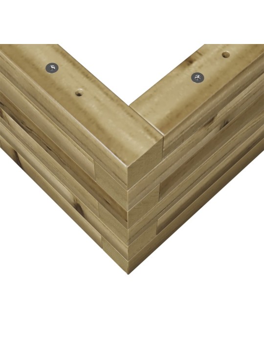 Zahradní truhlík 90 x 60 x 23 cm impregnované borové dřevo