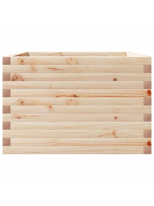 Zahradní truhlík 70 x 70 x 45,5 cm masivní borové dřevo