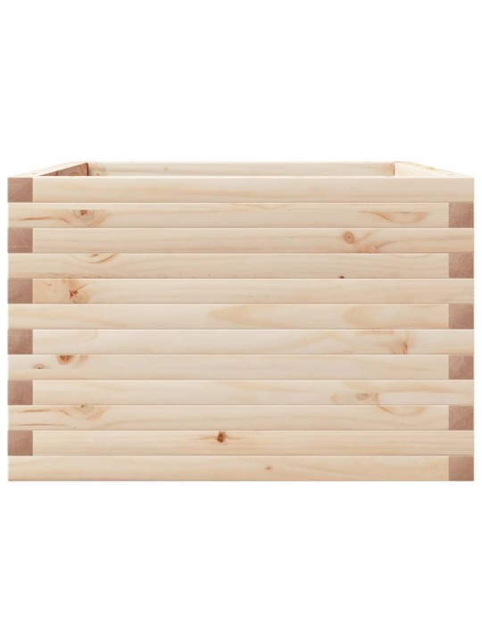 Zahradní truhlík 70 x 70 x 45,5 cm masivní borové dřevo