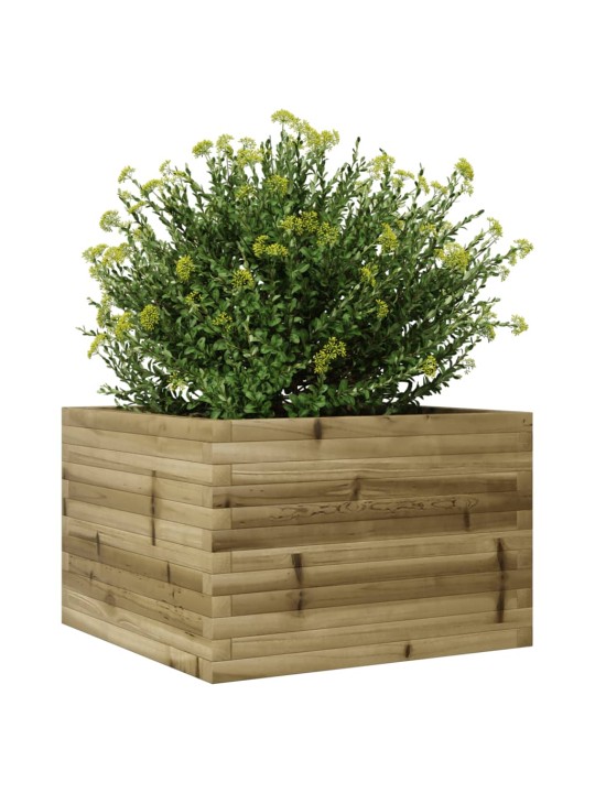 Zahradní truhlík 70 x 70 x 45,5 cm impregnované borové dřevo