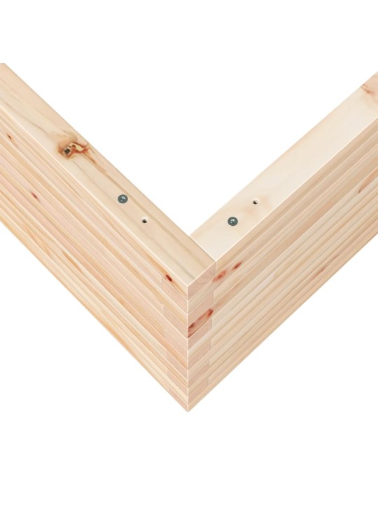 Zahradní truhlík 80 x 80 x 45,5 cm masivní borové dřevo