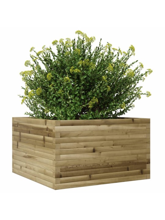Zahradní truhlík 80 x 80 x 45,5 cm impregnované borové dřevo