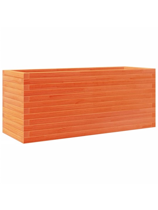 Zahradní truhlík voskově hnědý 110x40x45,5 cm masivní borovice