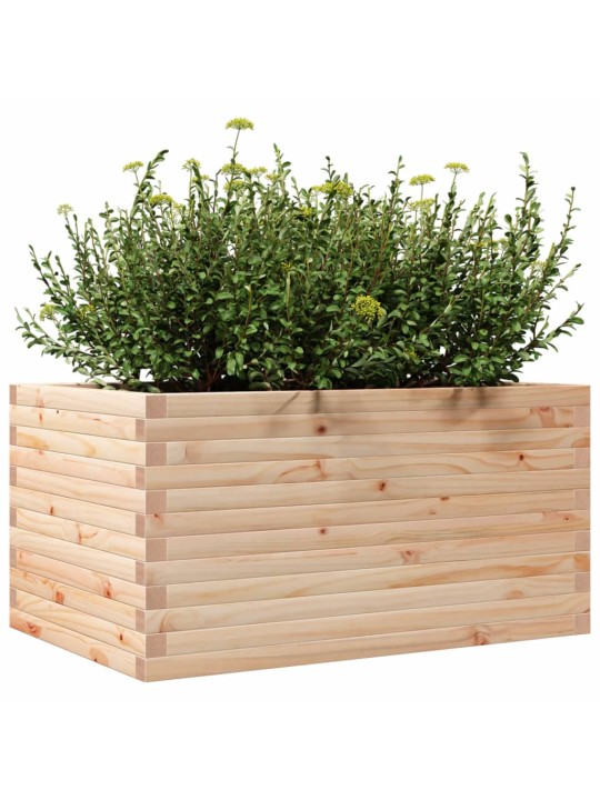 Zahradní truhlík 90 x 60 x 45,5 cm masivní borové dřevo