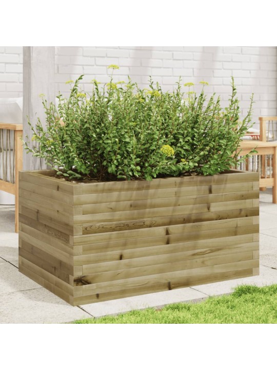 Zahradní truhlík 90 x 60 x 45,5 cm impregnované borové dřevo
