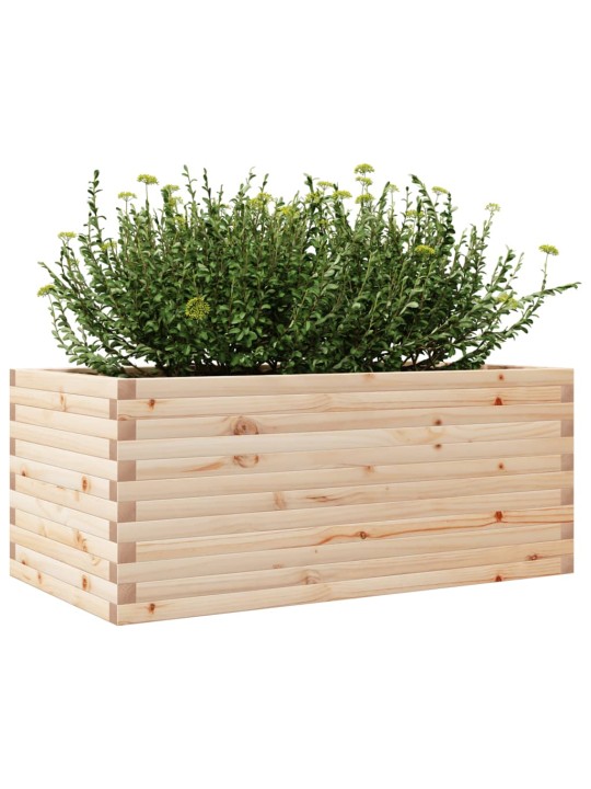 Zahradní truhlík 110 x 60 x 45,5 cm masivní borové dřevo