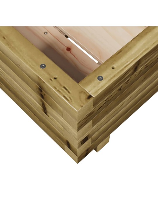 Zahradní truhlík 40 x 40 x 26,5 cm impregnované borové dřevo