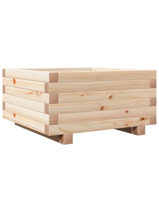 Zahradní truhlík 50 x 50 x 26,5 cm masivní borové dřevo