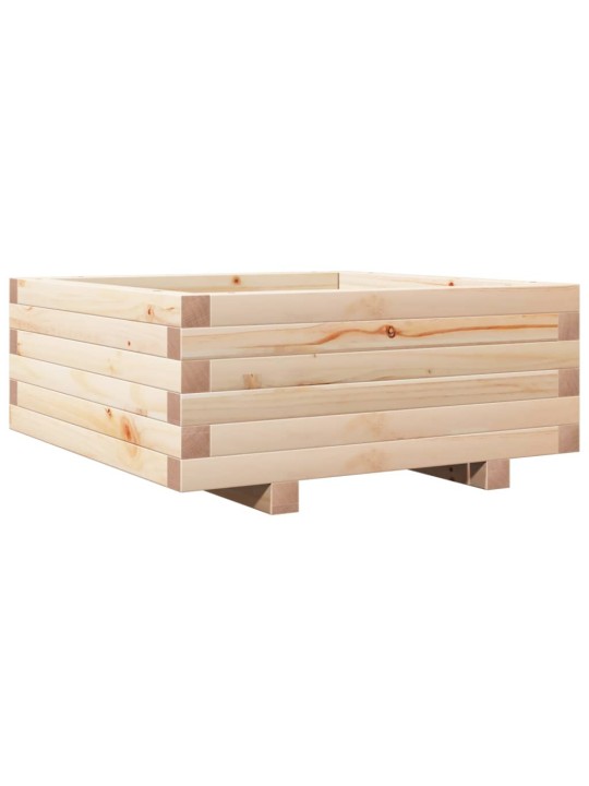 Zahradní truhlík 60 x 60 x 26,5 cm masivní borové dřevo
