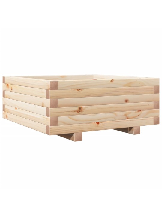 Zahradní truhlík 60 x 60 x 26,5 cm masivní borové dřevo