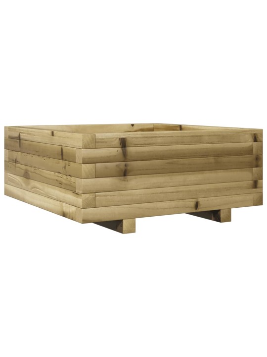 Zahradní truhlík 60 x 60 x 26,5 cm impregnované borové dřevo