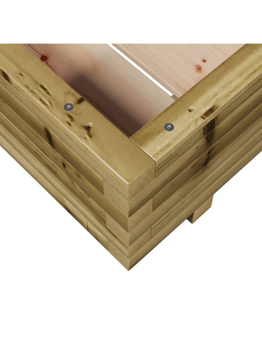 Zahradní truhlík 60 x 60 x 26,5 cm impregnované borové dřevo