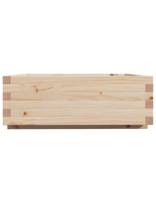 Zahradní truhlík 70 x 70 x 26,5 cm masivní borovice