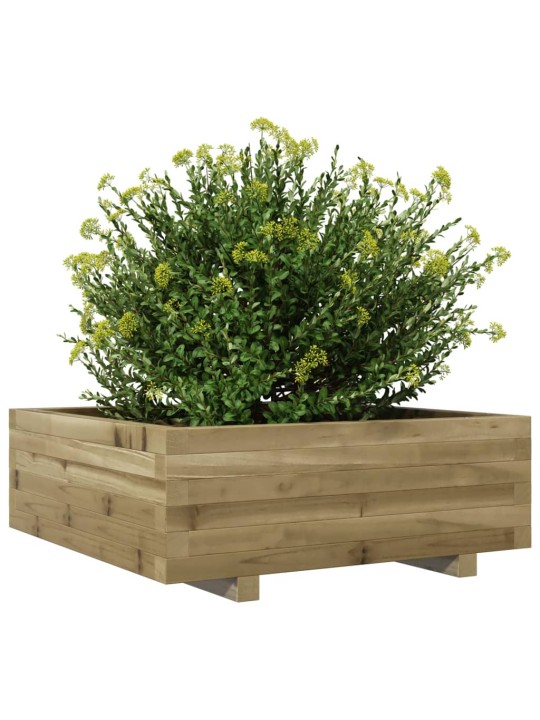 Zahradní truhlík 70 x 70 x 26,5 cm impregnované borové dřevo