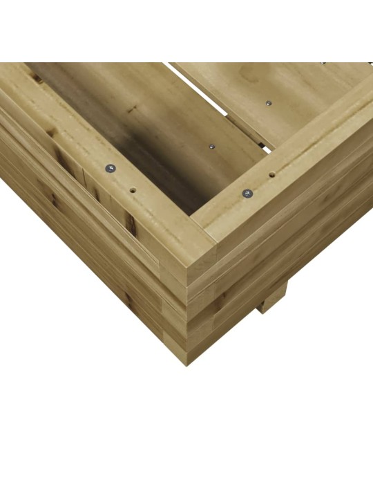 Zahradní truhlík 70 x 70 x 26,5 cm impregnované borové dřevo