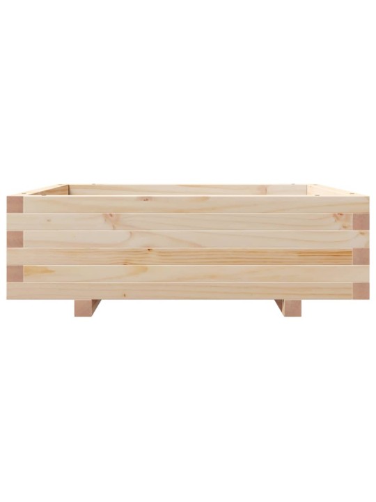 Zahradní truhlík 80 x 80 x 26,5 cm masivní borovice