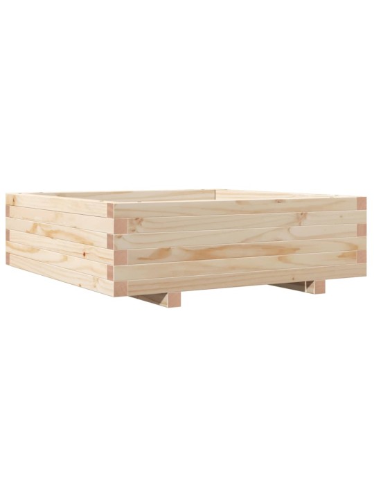 Zahradní truhlík 80 x 80 x 26,5 cm masivní borovice