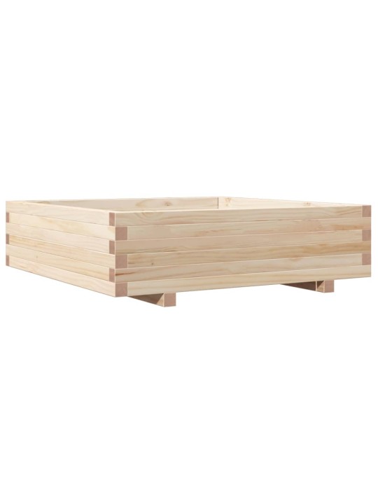 Zahradní truhlík 90 x 90 x 26,5 cm masivní borové dřevo