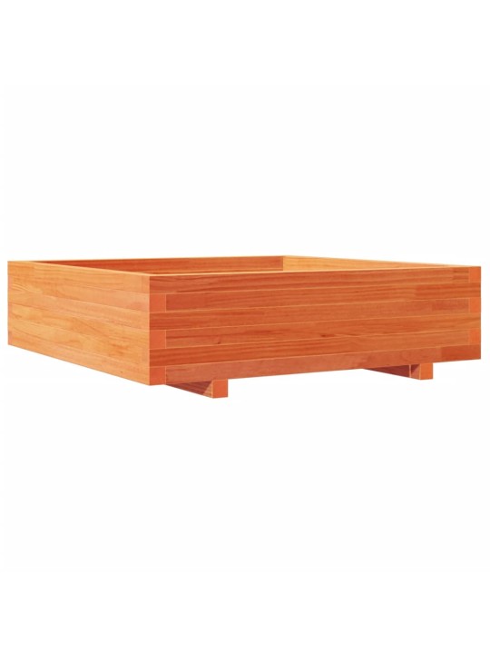 Zahradní truhlík voskově hnědý 90x90x26,5 cm masivní borovice