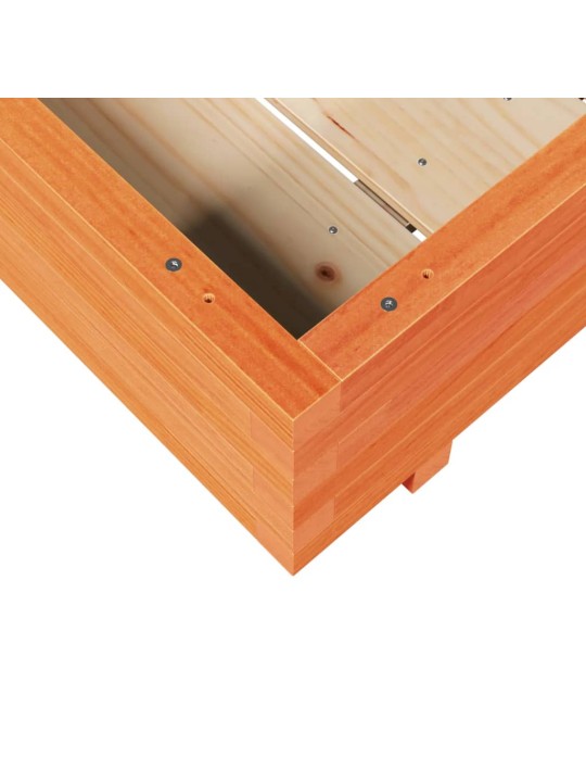 Zahradní truhlík voskově hnědý 90x90x26,5 cm masivní borovice
