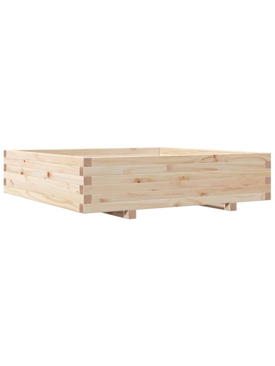 Zahradní truhlík 100 x 100 x 26,5 cm masivní borové dřevo