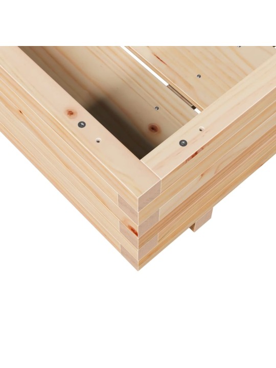 Zahradní truhlík 100 x 100 x 26,5 cm masivní borové dřevo