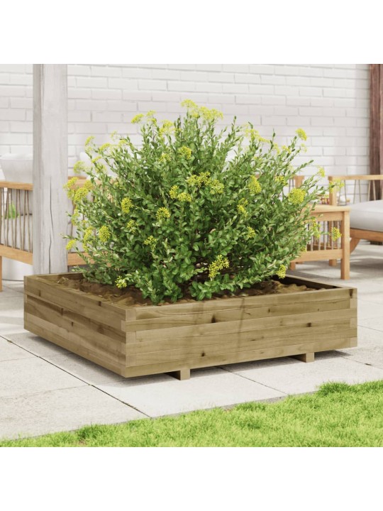 Zahradní truhlík 100 x 100 x 26,5 cm impregnované borové dřevo
