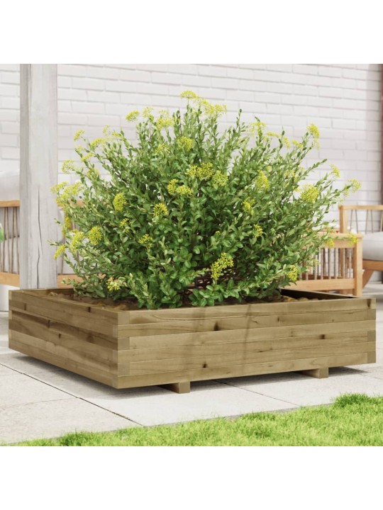 Zahradní truhlík 100 x 100 x 26,5 cm impregnované borové dřevo