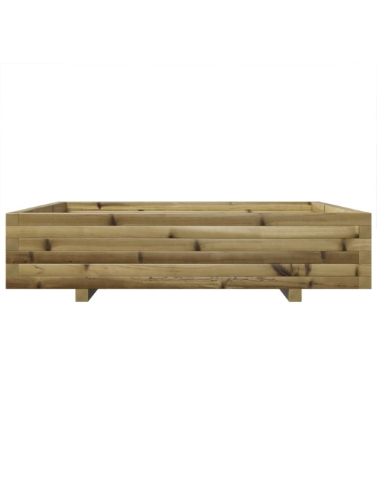 Zahradní truhlík 110 x 110 x 26,5 cm impregnované borové dřevo