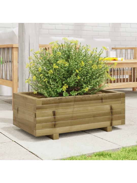 Zahradní truhlík 70 x 40 x 26,5 cm impregnované borové dřevo