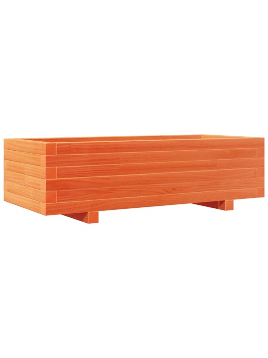 Zahradní truhlík voskově hnědý 90x40x26,5 cm masivní borovice