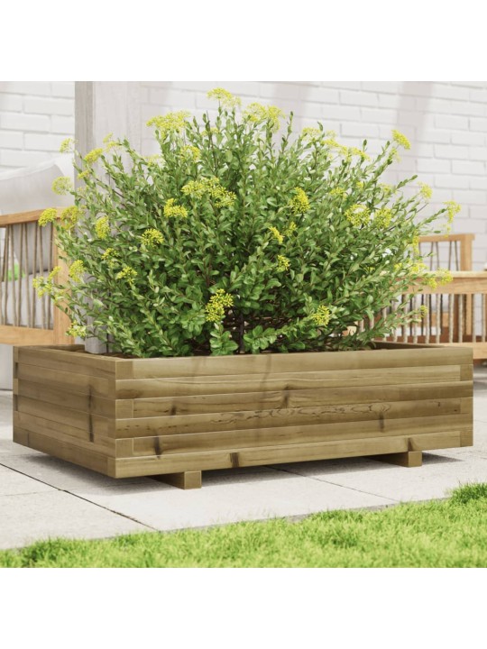 Zahradní truhlík 90 x 60 x 26,5 cm impregnované borové dřevo
