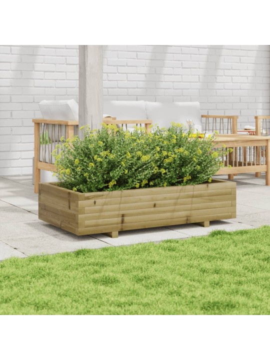 Zahradní truhlík 110 x 60 x 26,5 cm impregnované borové dřevo
