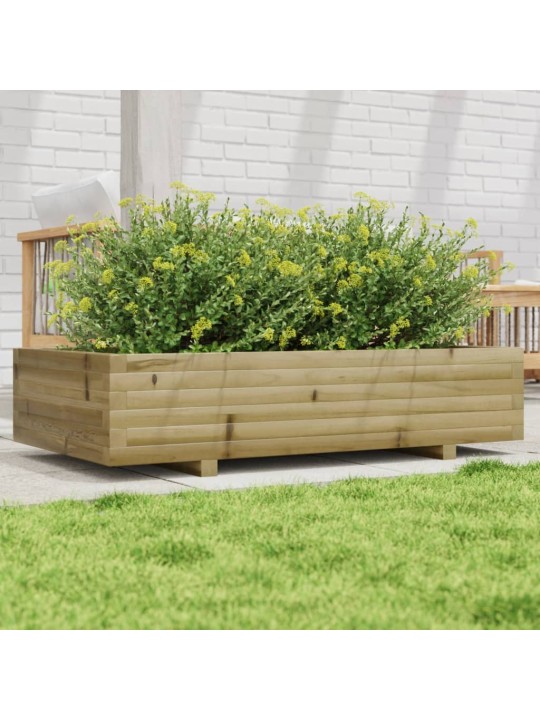 Zahradní truhlík 110 x 60 x 26,5 cm impregnované borové dřevo