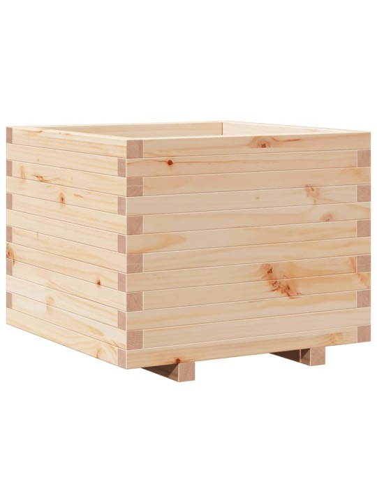 Zahradní truhlík 60 x 60 x 49,5 cm masivní borové dřevo