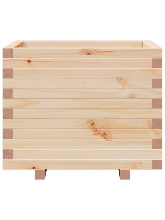 Zahradní truhlík 60 x 60 x 49,5 cm masivní borové dřevo