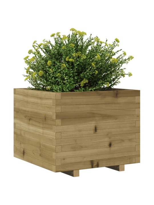 Zahradní truhlík 60 x 60 x 49,5 cm impregnované borové dřevo