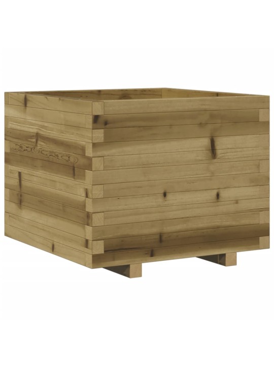 Zahradní truhlík 60 x 60 x 49,5 cm impregnované borové dřevo