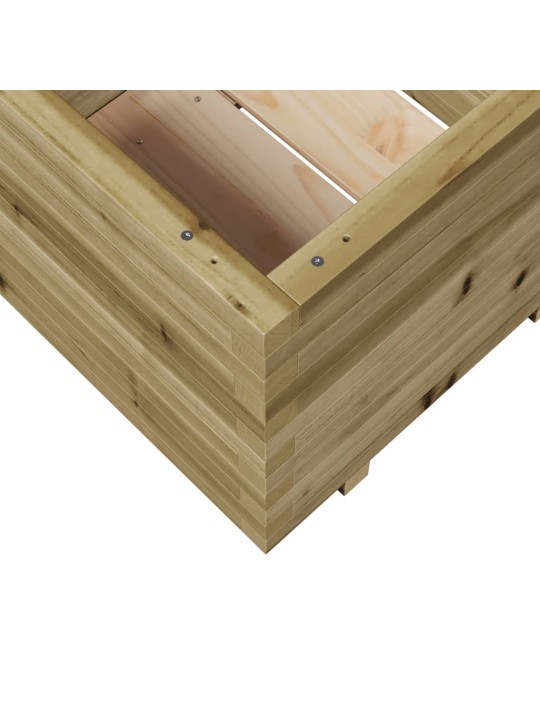 Zahradní truhlík 60 x 60 x 49,5 cm impregnované borové dřevo