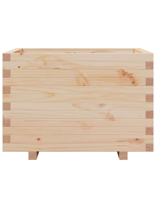 Zahradní truhlík 70 x 70 x 49,5 cm masivní borové dřevo