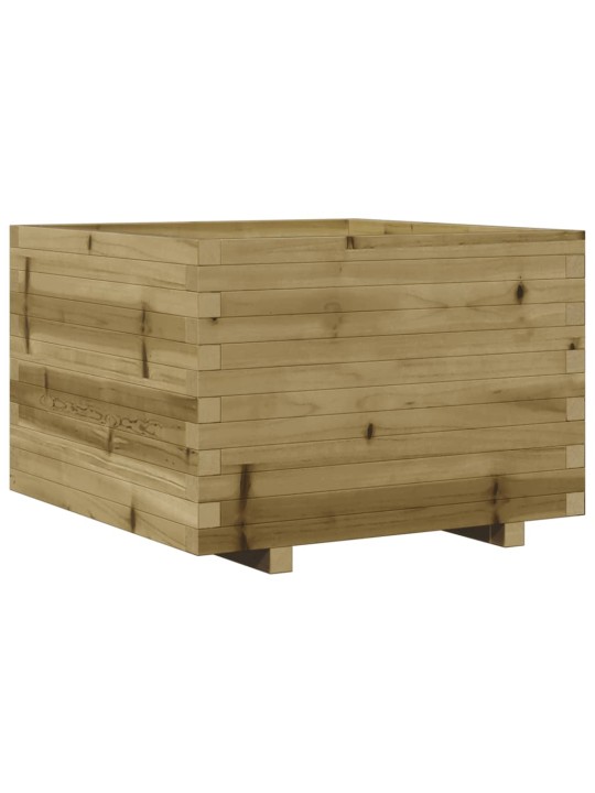 Zahradní truhlík 70 x 70 x 49,5 cm impregnované borové dřevo